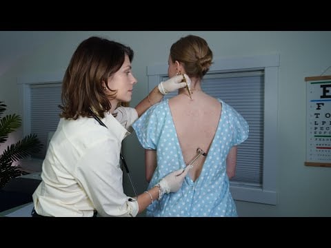 ASMR Longest Treatment Annual Physical, Chiropractic Adjustment, Scalp Check, Back Exam |Soft Spoken
