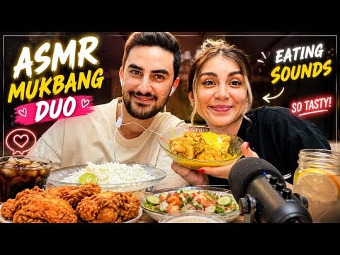 ASMR mukbang persian food موکبانگ دو نفره