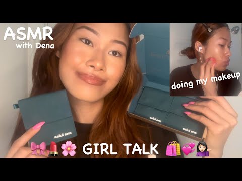 asmr - GIRL TALK GRWM 🎀💕+ layered tapping sounds // ft. Ana Luisa