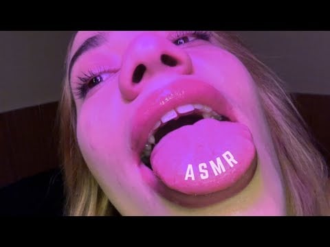 ASMR FAST Spit Painting Tracing Names + Rings + Mouth Sounds 