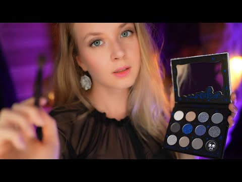 ASMR Halloween makeup for you 🕸️ Corpse bride makeup set unboxing 👰