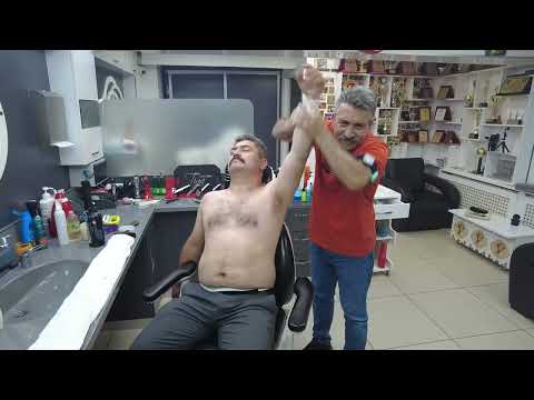 ASMR CRAZY RELAXING BODY MASSAGE WITH TURKISH BARBER MUNUR ONKAN
