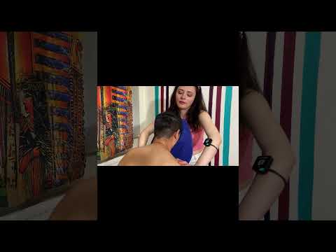 Miss Melek | Stress Relief Massage Chair #shorts