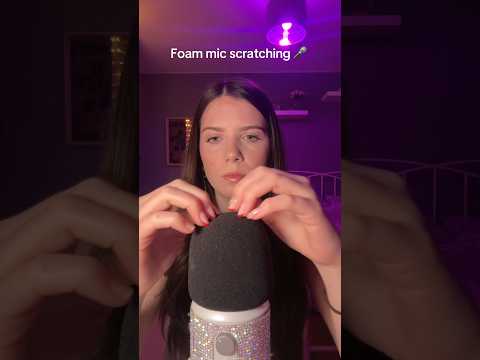 Foam mic scratching 🎤 #relax #triggers #asmrtriggers #asmr #sleep #relaxing #calm #mictriggers