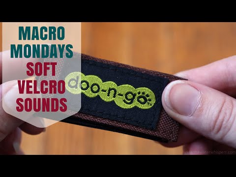 ••●Macro Mondays●•• ASMR Velcro Sounds Ear To Ear BINAURAL