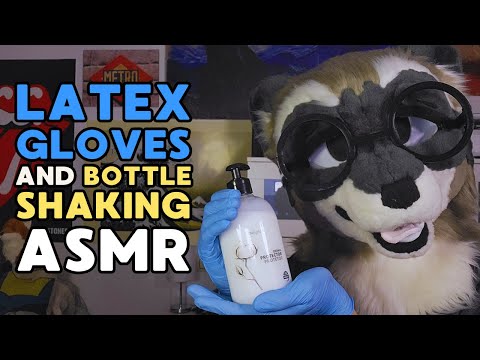 [Furry ASMR] Making Sounds with Latex Gloves and Bottles 🧤 | Fursuit Tingles | Lotion, Soap, Tapping