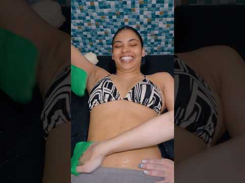 ASMR: Korean Body Wash, Scrub and Full Service Barbershop Massage #shorts