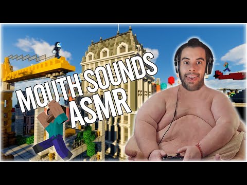 ASMR MOUTH SOUNDS MINECRAFT PARKOUR CITY - SPEEDRUN MINECRAFT - ASMR ESPAÑOL