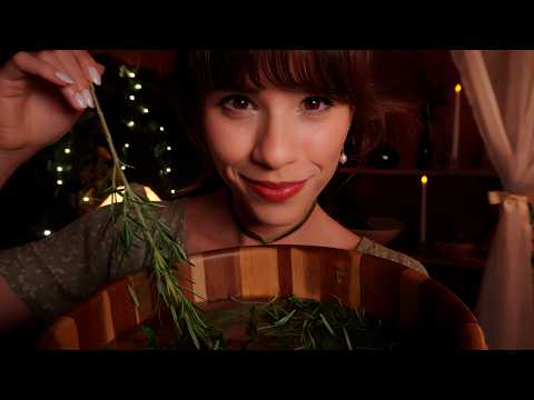 ASMR Noite de Spa Natural 🌿 Esfoliação Suave, Óleo Morno e Argila Relaxante