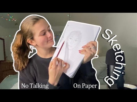 [ASMR] Drawing You Roleplay | No Talking | Pencil and Paper Sounds