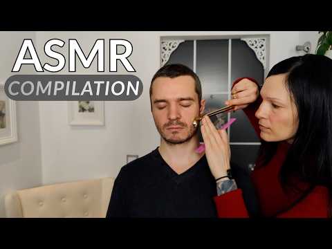 ASMR Compilation - Arm & Body Adjust / Hair & Beard Treatment / Skin Check & Makeup / Physical Exam
