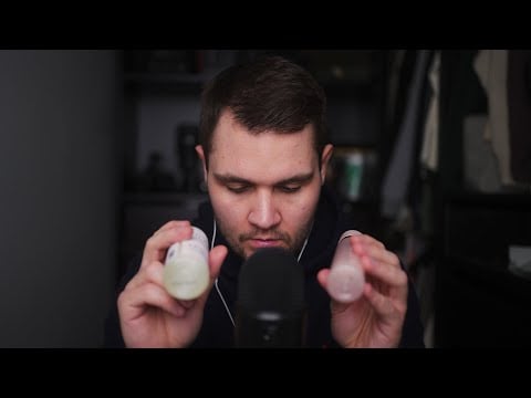 ASMR Liquid Sounds (Bottle Shaking, Whispers)