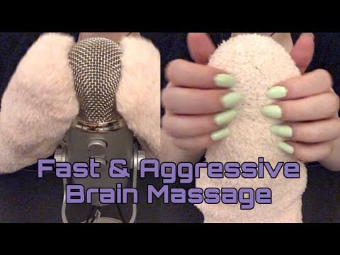 ASMR- Fast and Aggressive Mic Scratching With Fuzzy Socks- No Talking