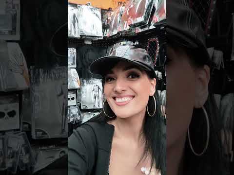 🖤Gorra de cuero genial para #halloween en #spirithalloween 😵 #leather #asmrnia #walpole #spooky