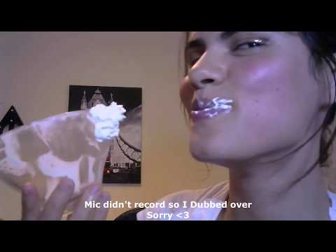 [ASMR] GLASS LICKING + WHIPPED CREAM