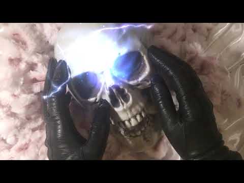 LEATHERGLOVES ✋ RELAXING🤚 SKULL MASSAGE and SOFT TAPPING  with WHISPER 👄 [[ASMR]]