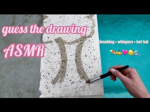 Guess the Drawing Game at the Pool (asmr)