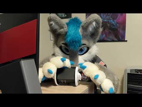 [Furry ASMR] Ear massage with paws (no talking)