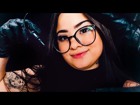 ASMR: FAZENDO SUA TATUAGEM! (roleplay tatuadora/blue yeti )