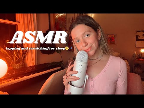 ASMR | tapping, scratching, whispering | tingly sounds for sleep