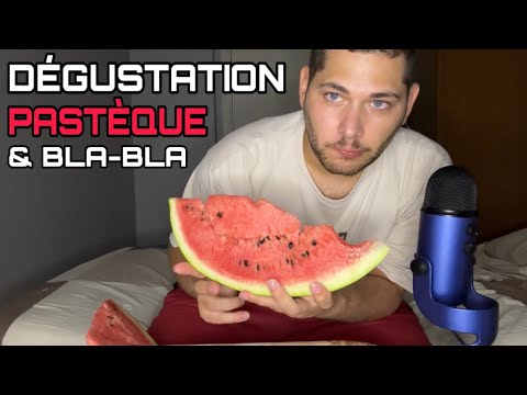 ASMR Français : DÉGUSTATION PASTÈQUE & BLA-BLA 🍉 