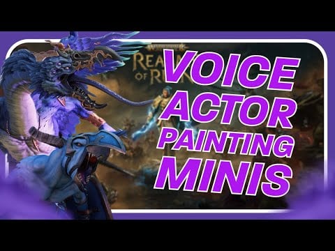 Lord of Change & Tzaangor Voice Actor Paints Minis