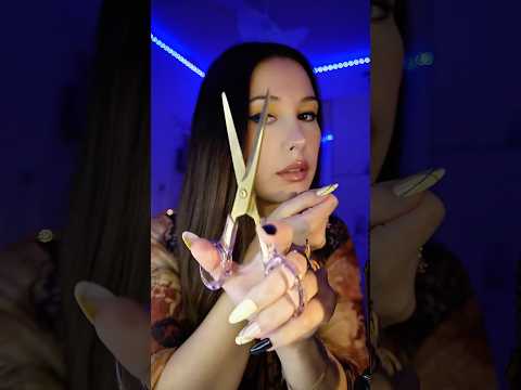 With all the scissors sounds ✂️ #asmr #asmrhaircut #relaxingsounds #asmrroleplay #mouthsounds