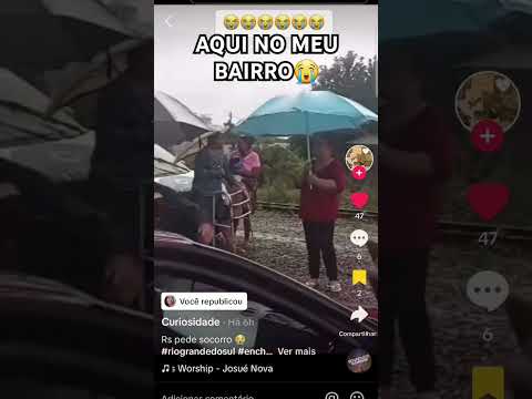 ASMR-SHORTS RIO TRANSBORDA AQUI NO MEU BAIRRO #shortsviral #shortsvideo