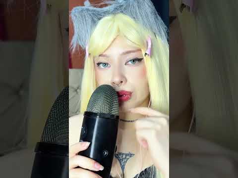 Cute Cat Girl 🐾💖 Gives a Wet Spit Painting ASMR 💦👄