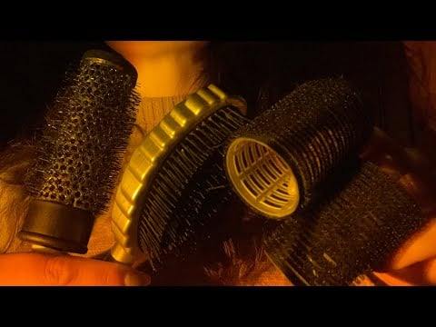 Lofi asmr🎧 curling your hair with Velcro rollers 🎀 no talking & no tapping 