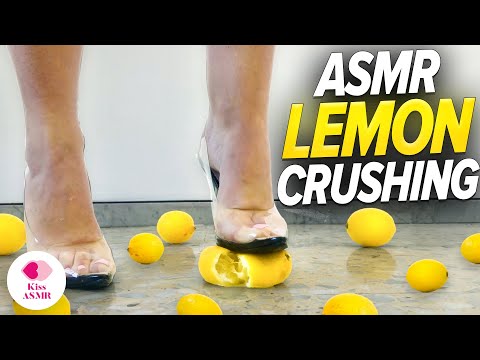 ASMR | Crushing Lemons with High Heels 4K