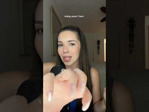 DOING ASMR TRIGGERS I HATE #asmr #triggers #whispering