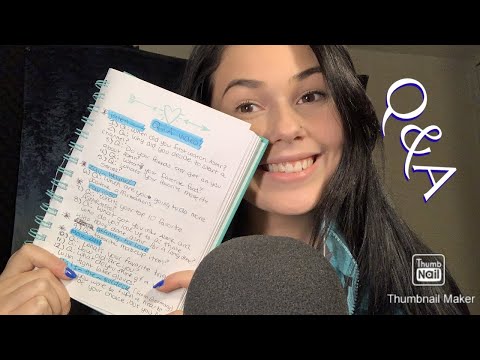 ASMR | my first Q&A video💕