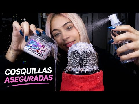 ASMR SONIDOS PEGAJOSOS EN TUS OIDOS Y LLUVIA EN EL MIC