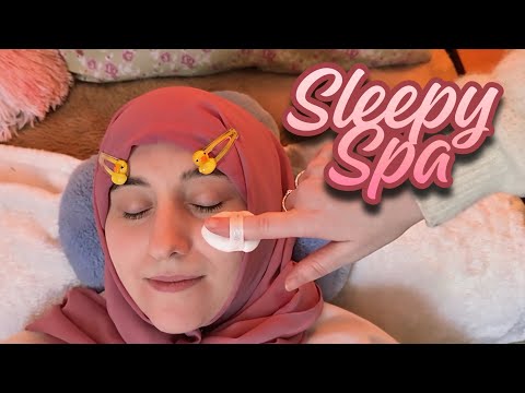 ASMR Spa Facial On a Real Person (me :D) and Sister