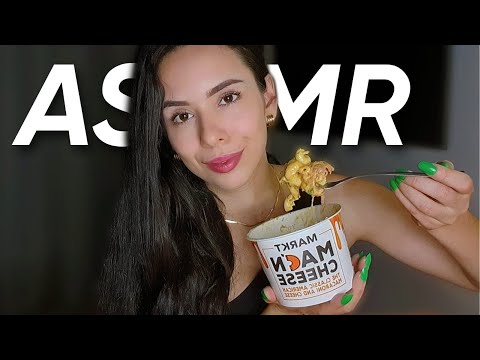 ASMR COMENDO MAC 'N CHEESE (MACARRÃO COM QUEIJO AMERICANO) | MUKBANG PTBR