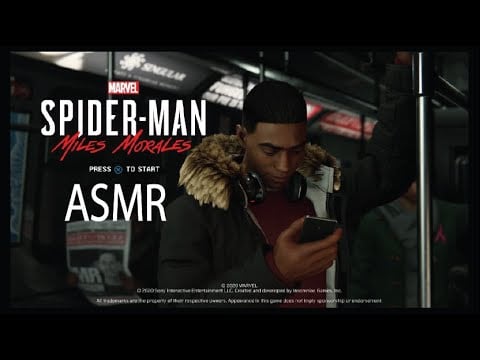 ASMR Relaxing Spider-Man Gameplay *gum chewing, whispering, and good vibes*