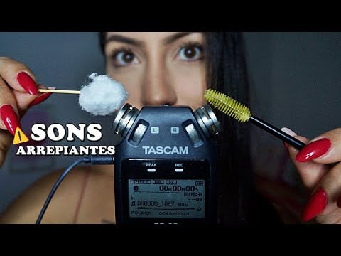 ASMR DURMA COMO UM NENÉM (sons arrepiantes nas cápsulas do tascam)