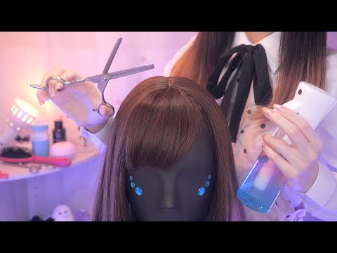 ASMR The Most Realistic Haircut & Head Massage ✂︎✨ (Scalp Massage, Head Spa)