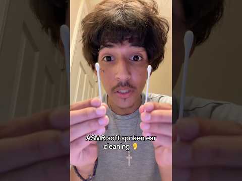 ASMR soft spoken ear cleaning 👂 ￼#shorts #asmr #tingles