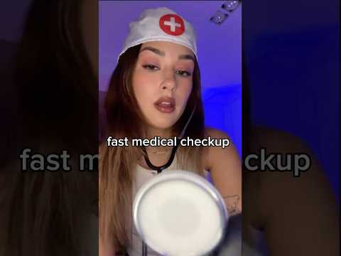 you need a checkup #fastasmr #asmr #asmrsounds #doctorasmr #cranialnerveexam #fastandaggressiveasmr