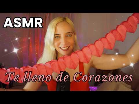ASMR TE COLOCO CORAZONES EN TU CAMITA ❤️ Susurros para Dormir Rápido💕