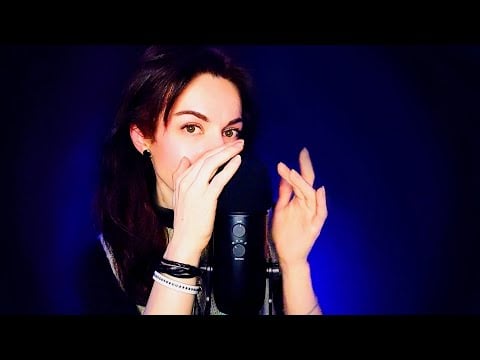 АСМР для сна🔹Тёмный фон, ОЧЕНЬ БЛИЗКИЙ шёпот с ушка на ушко + звуки по ветрозащите 🖤 ASMR Whispering