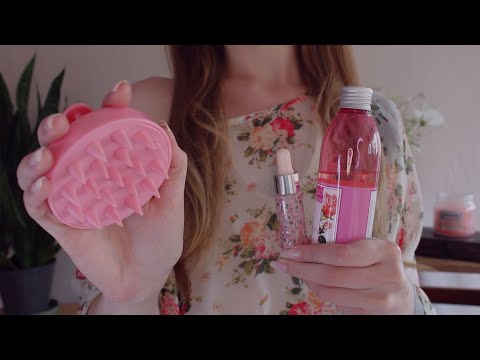 ASMR Rosy Hair Wash Day 🫧🌹 Gentle & soothing hair care (no talking + layered sounds)