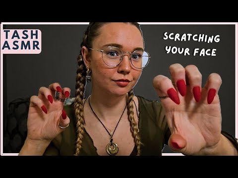 ASMR Scratching your face (Super Tingles)