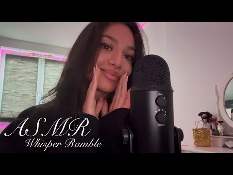 ASMR | Close up whisper ramble/inaudible whispering 