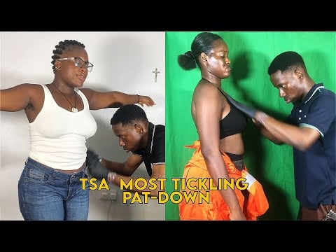 ASMR TSA Security Check ASMR Fast & Aggressive Tickling Full Body TSA  Pat Down Compilation