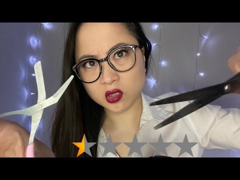 ASMR | Worst Reviewed Hair Stylist, Sassy Asian Accent, Soft Spoken