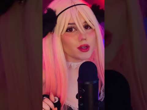 🌙 ASMR CatGirl Maid Purring And Scratching 💗 relaxing video (full on my channel)