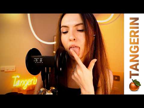 ASMR Spit Painting / Latex Bodysuit Sounds / Scratching & Heartbeat | Tangerin